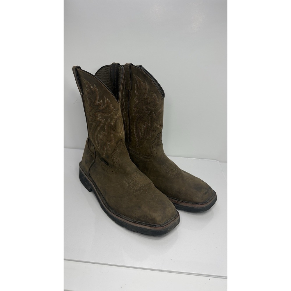 Wolverine Men's 14 Rancher Waterproof Steel-Toe Wellington Work Shoes Boots